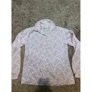 Vintage Ship 'n Shore Inner Visions Ruffle Collar Top Size 6 Cottagecore Prairie
